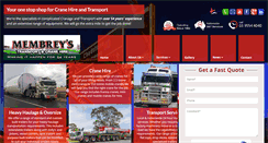 Desktop Screenshot of membreys.com.au