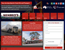 Tablet Screenshot of membreys.com.au